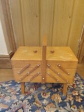 CONCERTINA SEWING BASKET WITH