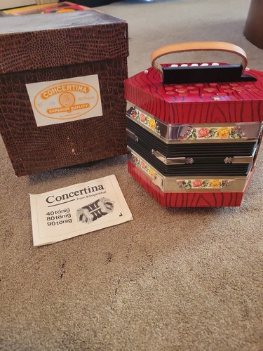 Vintage concertina klingenthal - concertina,